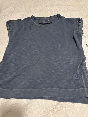 FP Movement by Free People Washed Blue Indigo Short Sleeve Tee